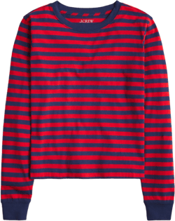 Vintage Jersey Long-sleeve T-shirt In Stripe For Women