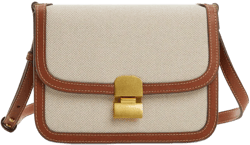 Crossbody bag with flap