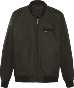 Members Only Men's Big & Tall Heavy Iconic Racer Quilted Lining Jacket - 4X-Large, Dark Green