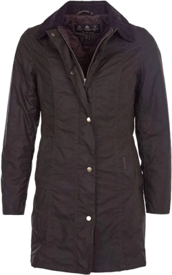 Barbour Women's Belsey Wax Jacket in Olive 6 Olive Women's Belsey Wax Jacket in Olive