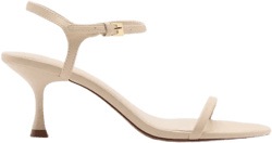 Kitten heel sandals with straps