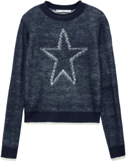 Star knitted sweater