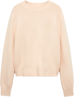 Round-neck knitted sweater
