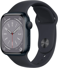Apple Watch Series 8 41mm WIFI Midnight w/ Ml Midnight Sport Band-a Grade