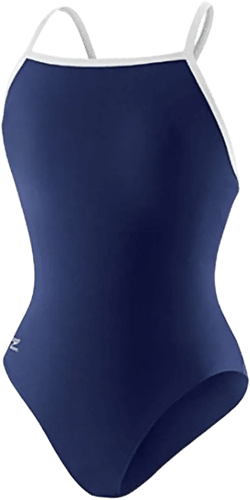 Speedo Womens Contrast Trim Cheeky One-Piece Swimsuit