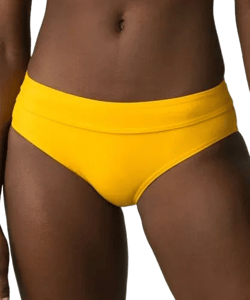 prAna Ramba Size Small (S) Hipster Mid Rise Full Coverage Bikini Bottoms Amber