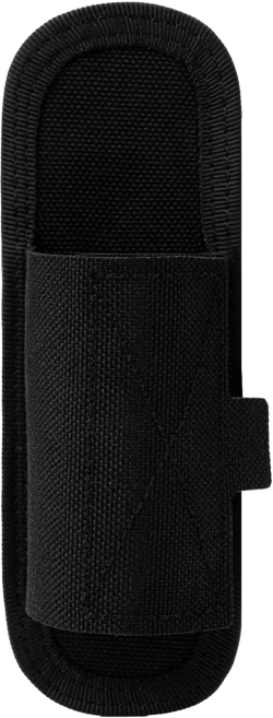 Compact Tactical Flashlight Holster Duty Belt Flash Light Pouch MOLLE Vest Backpack Light Holder Adjustable Torch Carrier fit 1"-1.25" Barrel Dia Compatible with Streamlight Fenix SureFire Black Vertical Carry