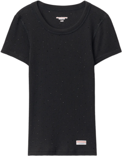 Crystal Hotfix Scoop Neck Tee