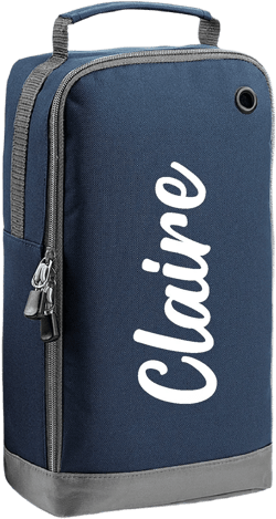 Personalised Name Script Text Shoe Bag Boots Sports Kit Bag School Team Club Bag Soccer Games Shoe Trainer Sneakers