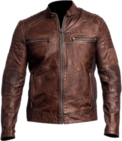DECIMAL Men's Black & BROWN Genuine Lambskin Leather Biker Jacket VINTAGE REAL MOTORCYCLE JACKETS FOR MEN at Amazon Men’s Clothing store