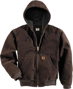 Carhartt Men's Big-Tall Quilted Flannel Lined Sandstone Active Jacket 4X-Large Dark Brown