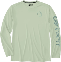 Carhartt Men's Force Sun Defender Lightweight Long-Sleeve Logo Graphic T-Shirt | Amazon.com
