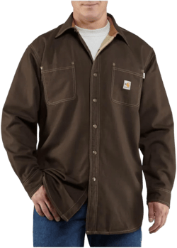 Carhartt Men's Flame Resistant Canvas Shirt Jacket