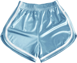 Gym Shorts Women Workout Sport Stretchy High Waisted Tight Sexy Running Shorts Girls Track Ladies 80s Large Baby Blue