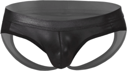 Men's Backless Underpants Jockstraps Athletic Supporter Thong Swimsuit Underwear Medium Black