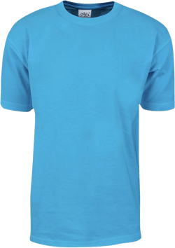 Shaka Wear Men's T Shirt – Max Heavyweight Cotton Short Sleeve Crew Neck Plain Tee Top Tshirts Regular Big Tall Size S-7XL X-Large Sky Blue