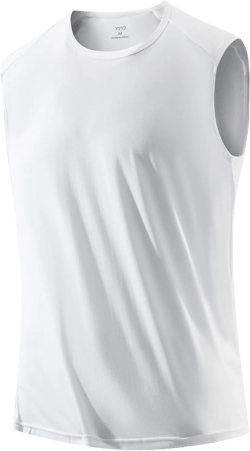 Men's Crew Neck Muscle Tee XX-Large Big Tall White