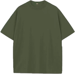 BINTEHGS Plain Oversized T Shirts for Women Trendy Boyfriend Basic Tees Baggy Tshirts Cotton Loose Fit Casual Women's T-Shirt(Army Green,M)