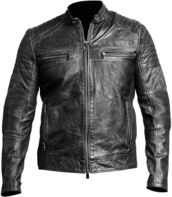 DECIMAL Men's Black & BROWN Genuine Lambskin Leather Biker Jacket VINTAGE REAL MOTORCYCLE JACKETS FOR MEN at Amazon Men’s Clothing store