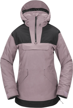 Volcom Women's Fern Insulated Gore-Tex Relaxed Fit Mid Length Pullover Snowboard Jacket