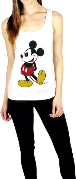 Disney Womens Minnie Mouse Hipster Graphic Racerback Tank Top : Clothing, Shoes & Jewelry