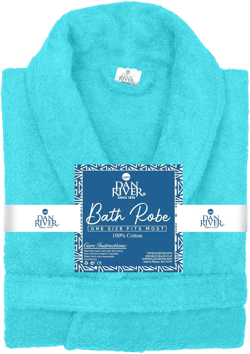 DAN RIVER Premium Cotton Terry Robes for Women and Men, Ultra Soft bathrobe with Adjustable Waist Belt and Pockets Pack of 1