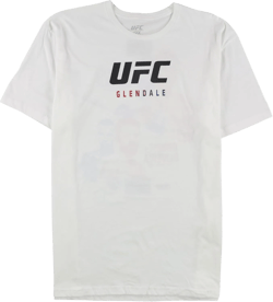 UFC Mens Glendale Apr 14 Graphic T-Shirt, White, XX-Large