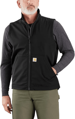 Carhartt Men's 106439 Rain Defender™ Relaxed Fit Softshell Vest Large Black
