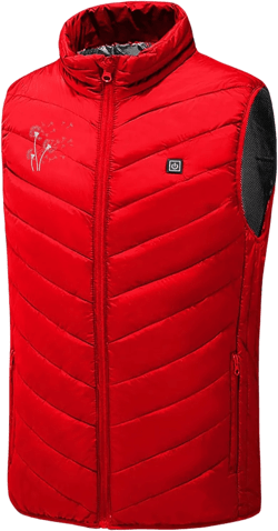 maisdgop Womens Mens Lightweight Heated Vest Zip up Mock Neck Sleeveless Puffer Jacket Electric 9 Zones Heating Winter Coat at Amazon Men’s Clothing store