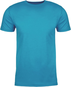 Next Level Apparel Men's Premium Fitted CVC T-Shirt (6210), Turquoise, Medium