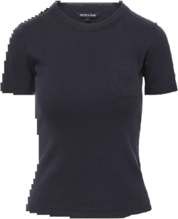 Pruitt Ribbed Tee | Logo Pocket