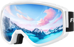 findway OTG Ski Goggles - Over Glasses Snow Snowboard Goggles for Men Women Adult & Youth - Anti-Fog 100% UV Protection