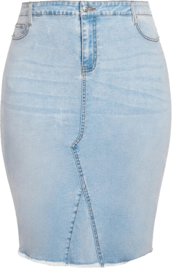 Women's Plus Size Skirt Denim Stretch