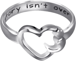 quan jewelry Heart Semicolon Ring, Support Mental Health Awareness, Encouragement Gifts for Women (7)