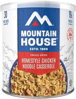 Mountain House Freeze Dried Homestyle Chicken Noodle Casserole #10 Can – Pack of 6 | Survival & Emergency Canned Food | Camping & Backpacking Meals | 30-Year Taste Guarantee 10 Servings per Can