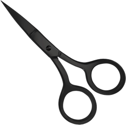 Utopia Care Eyebrow Scissors, Professional Stainless Steel Small Shears for Men and Women, Nose Hair Scissors for Grooming Mustache, Beard, Eyelashes, Ear Hair Trimming, Black 1 Black