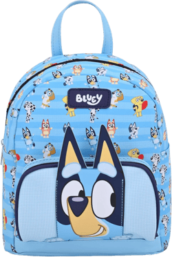Fast Forward Bluey Backpack for Boys, Girls, Women, Men, Unisex | Cute PU Leather 10" Mini Backpack Purse Shoulder Purse | Bluey Bag and Accessories
