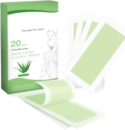Wax Strips for Hair Removal Bikini Wax Strips Body Face Waxing Strips for Women Legs, Arms, Face, Underarms Waxing Strips Body Hair Removal 20 pcs