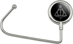 GRAPHICS & MORE Harry Potter Deathly Hallows Line Logo Purse Bag Hanger Holder Hook