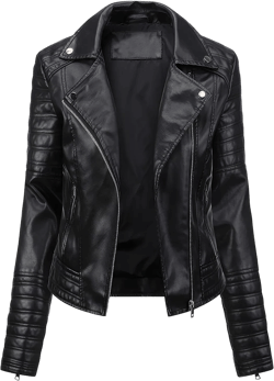 Luxus Jackets Womens Lambskin Cafe Racer Motorcycle Vintage Leather Jackets at Amazon Women's Coats Shop