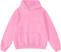 Hatant Oversized Hoodie Sweatshirts for Women Couples Heavyweight Hoodies Pullover Vintage Acid Wash Sweaters Pullover 2025 Pink Medium