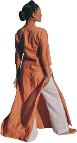 Linen Tunic Dress, Rusty Orange Tunic Top, Linen Clothing for Women, Plus Size Clothing, Linen Shirt Dress, Beach Long Tunic, Linen Abaya