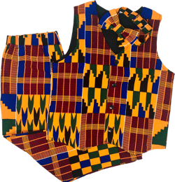Boys African print vest /little gentleman vest/ kente vest