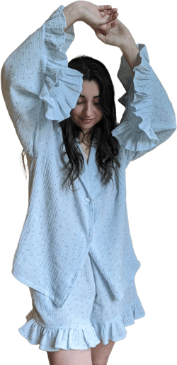 Women Cotton Pajamas Wedding Robes Floral Pajama Set Handmade Muslin Pajamas Women Shirt and Shorts Bridesmaid Pajamas Summer Pajamas