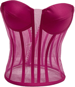 Transparent Corset | Mesh Bustier | Bustier Corset Top | Bridal Lingerie | Cupped Corset | Bridal Shower Gift | Over Bust Corset