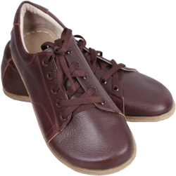 WOMEN Barefoot Sneakers DARK BROWN Smooth Leather Handmade Yemeni Shoes, Natural, Colorful, Slip-On