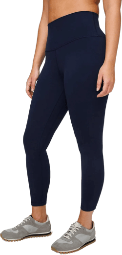 Lululemon Align II Stretchy Yoga Pants - High-Waisted Design, 25 Inch Inseam, True Navy Blue, Size 6