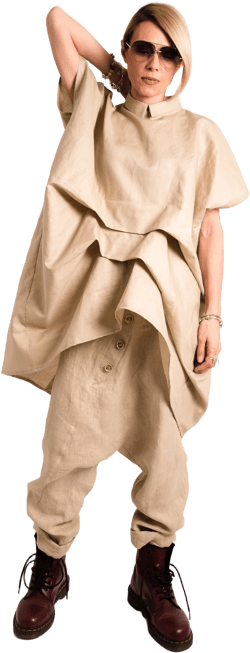 Soft Beige 100% linen tunic, Womens linen top avant garde clothing, Linen shirt, Plus size tunic top, Asymmetric kaftan, plus size shirt