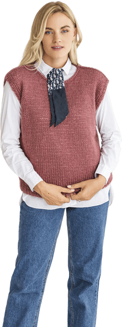 Purple Mohair Cable Knit Sweater Vest, Chunky Knitted Tank Top, Minimalist Handcrafted Women&#39;s Gilet, Crew Neck Winter Crochet Vest Sweater