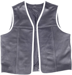 Personalized Handmade Black Leather Biker Club Vest for Men, Custom Sleeveless Motorcycle Outdoor leather cowboy Vest, Gift for Dad